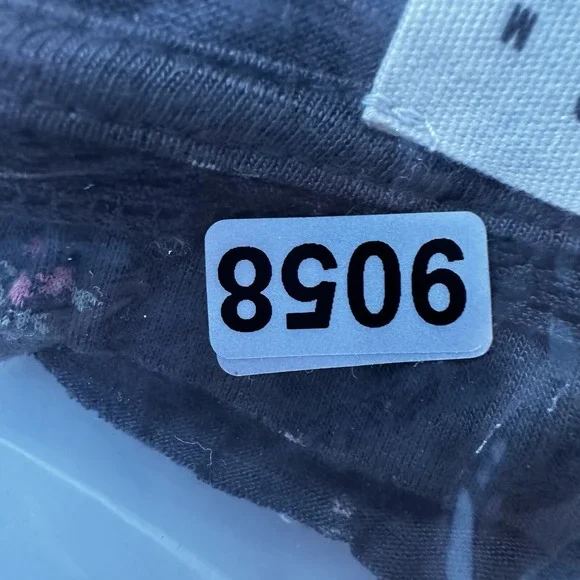 Lucky Brand Shirt Top Womens Medium Peplum Floral Cottage Rayon Lace Crop Button - Picture 11 of 11